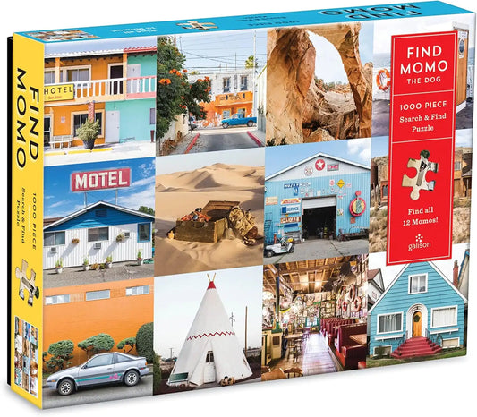 Galison Find Momo 1000 Piece Jigsaw Puzzle