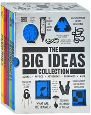 DK The Big Ideas Collection Box Set : Science | Physics | Astronomy | Economics | Math