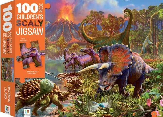 Dinosaur Island 100 Piece Childrens Scaly Jigsaw Puzzle