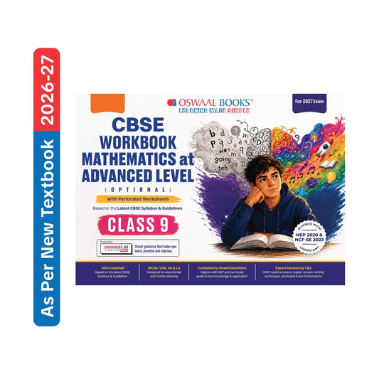Oswaal CBSE Workbook Class 9 Mathematics at Advance Course | NEP 2020 + NCF-SE 2023 | 2027 Exam
