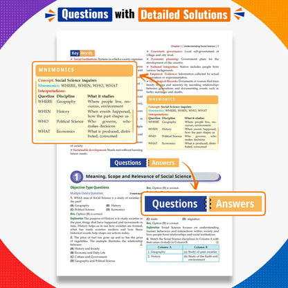 Oswaal CBSE Class 9 Social Science Part-1 Question Bank Chapter-wise & Topic-wise | Based on new NCERT Textbook Understanding Society India & Beyond