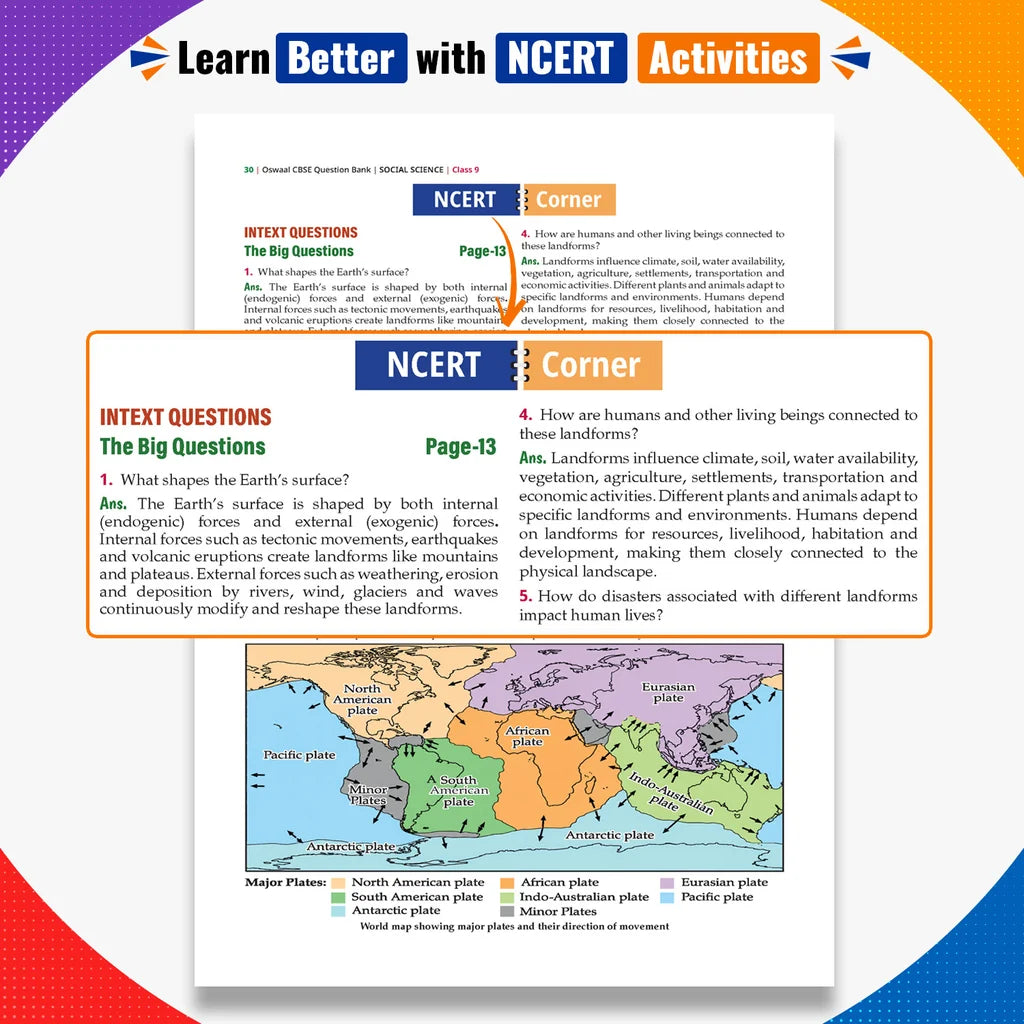 Oswaal CBSE Class 9 Social Science Part-1 Question Bank Chapter-wise & Topic-wise | Based on new NCERT Textbook Understanding Society India & Beyond