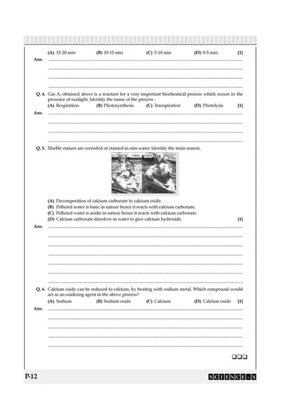 Oswaal CBSE Workbook Class 10 Science | Updated as per NCF | For Latest Exam