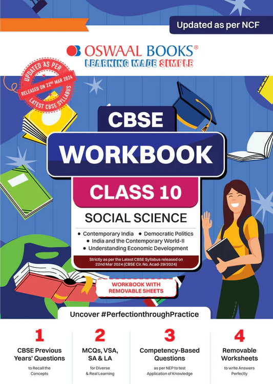 Oswaal CBSE Workbook | Social Science | Class 10 | Updated as per NCF | For better results | For Latest Exam