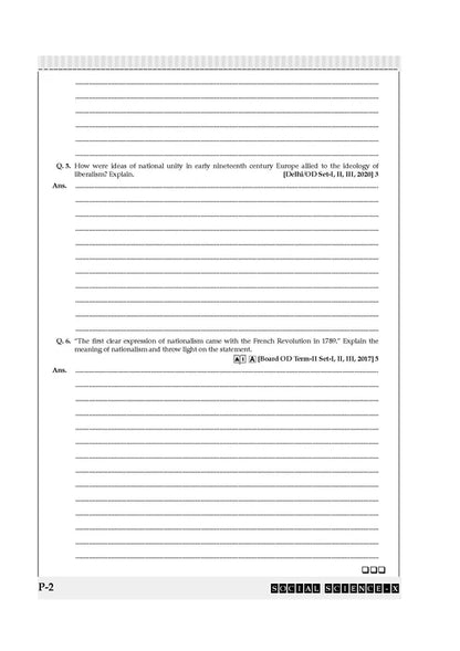 Oswaal CBSE Workbook | Social Science | Class 10 | Updated as per NCF | For better results | For Latest Exam
