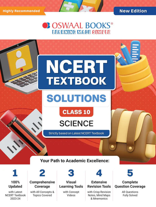 Oswaal NCERT Textbook Solutions Class 10 Science | For Latest Exam