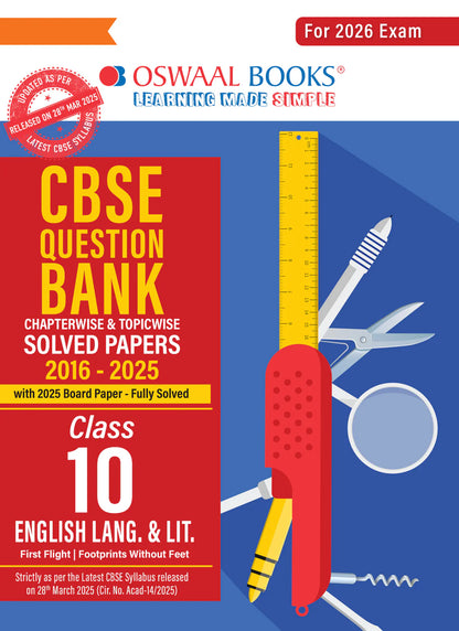 Oswaal CBSE Mega Study Pack - For Class 10 (For 2026 Exam)