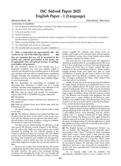 Oswaal ISC 10 Previous Years' Solved papers year-wise 2015-2025, Class 12, Science PCB: Physics, Chemistry, Biology, English 1, English 2, Hindi, Computer science, Physical Education