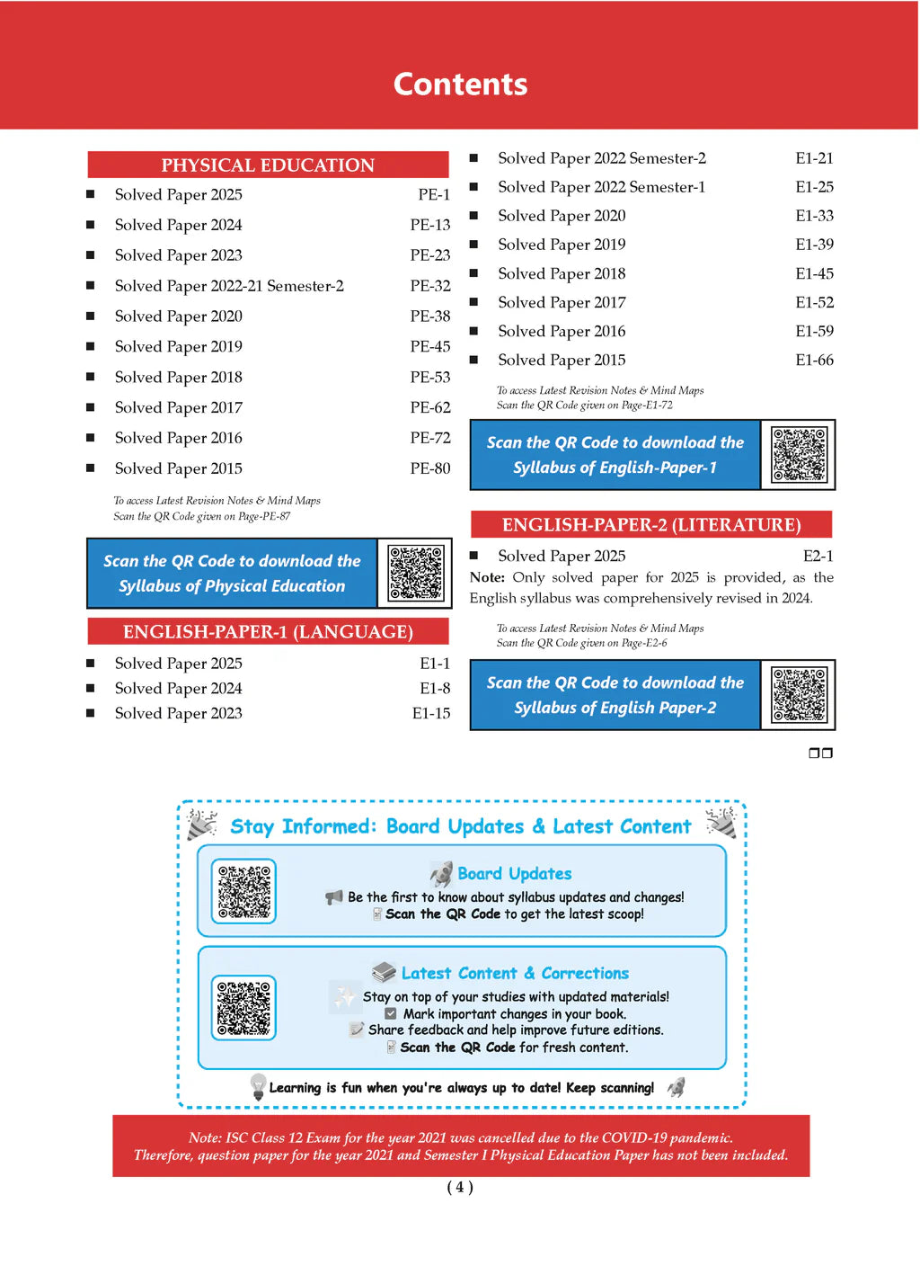Oswaal ISC 10 Previous Years' Solved papers year-wise 2015-2025, Class 12, Science PCB: Physics, Chemistry, Biology, English 1, English 2, Hindi, Computer science, Physical Education