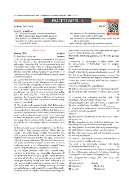 Oswaal CBSE Question Bank Class 12 Set of 4 Books | English Core | History | Political Science | Geography | Chapterwise & Topicwise Solved Papers | For 2026 Board Exams