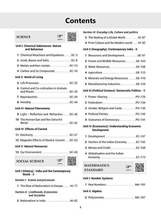 Oswaal CBSE Competency Focused Questions Chapter-wise Class 10: Maths, Science, Social Science