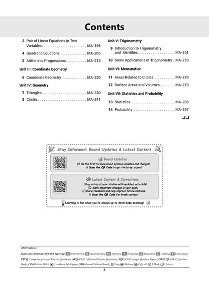 Oswaal CBSE Competency Focused Questions Chapter-wise Class 10: Maths, Science, Social Science