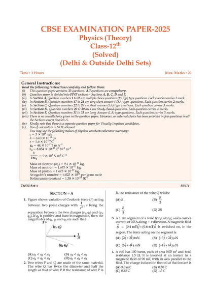 Oswaal CBSE Question Bank Class 12 Set of 3 Books Physics, Chemistry and Maths Chapterwise & Topicwise Solved Papers | For 2026 Board Exams