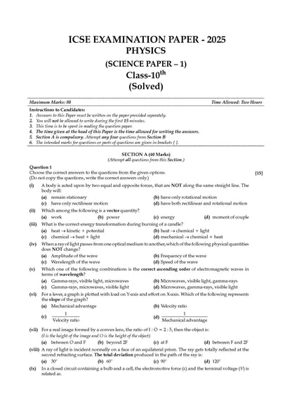 Oswaal ICSE Question Bank Chapter-wise Topic-wise Class 10 | Physics, Chemistry, Maths and Biology | Set of 4 Books