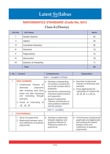 Oswaal CBSE Question Bank Chapterwise and Topicwise SOLVED PAPERS Class 10 Mathematics (Standard) | For Exam 2027
