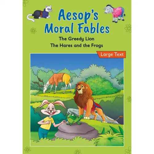 The Greedy Lion and The Hare and the Frogs | Aesop's Moral Fables