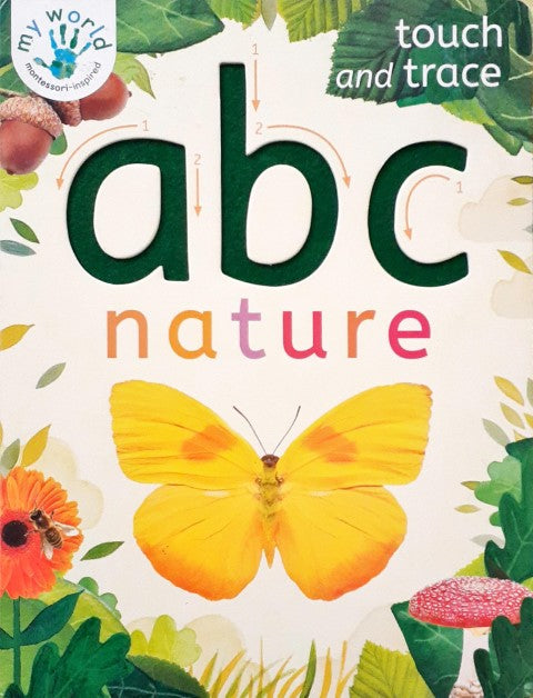 Touch and Trace abc Nature My World Montessori Inspired