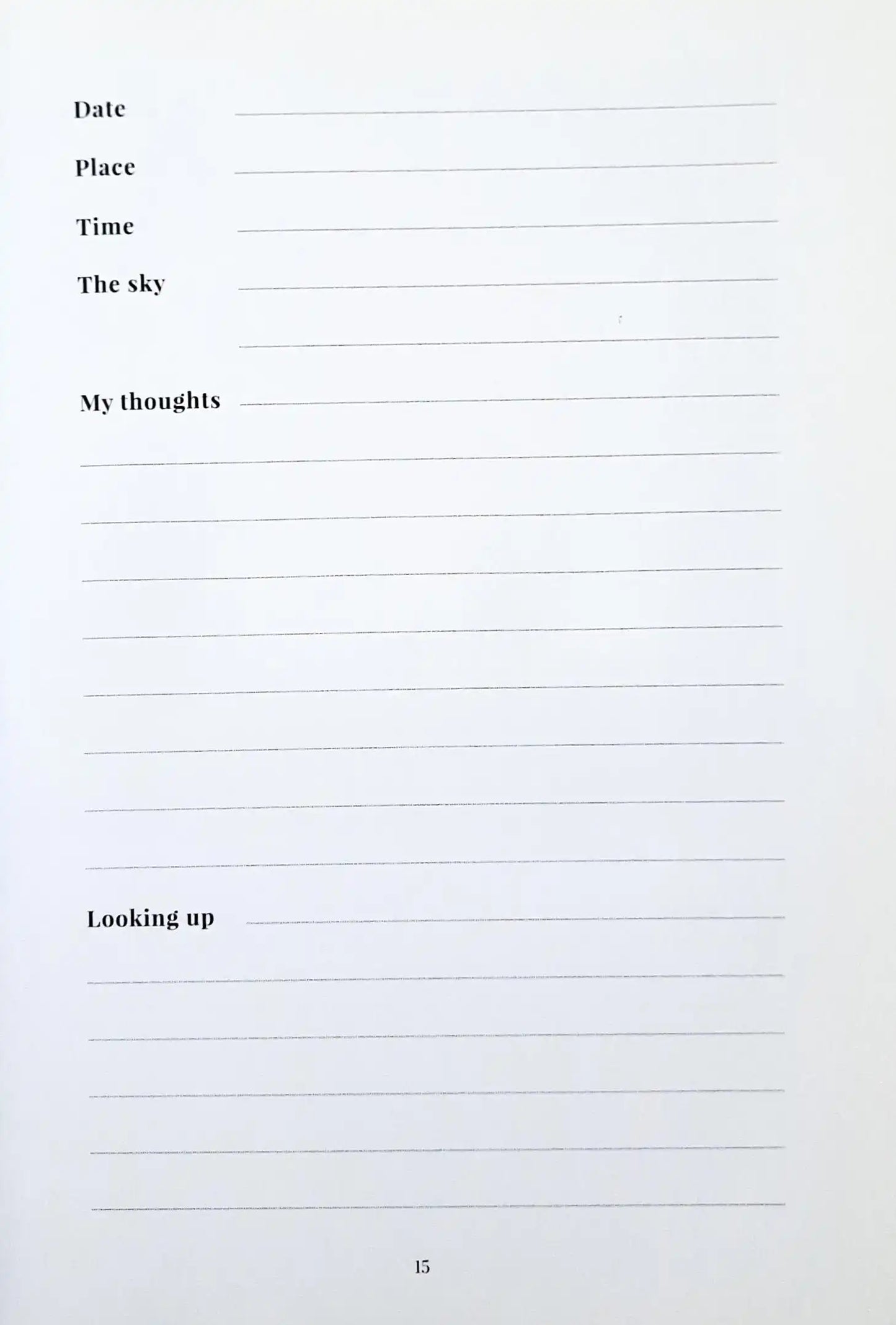 A Cloud A Day Journal