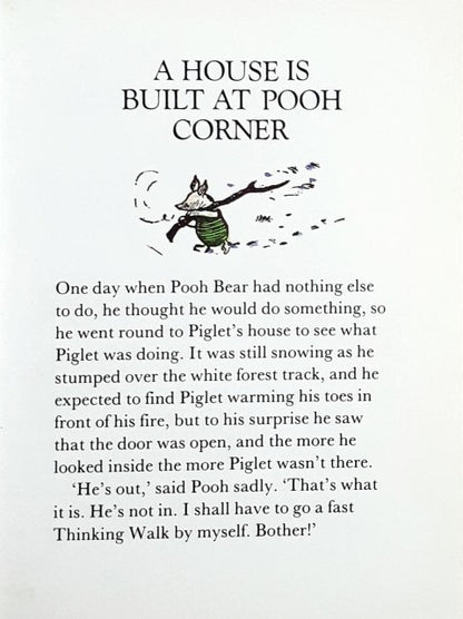 A House Is Built At Pooh Corner