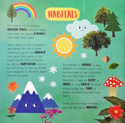 Little Wonders Habitats From All Around The World A Mega Flap Fact Book