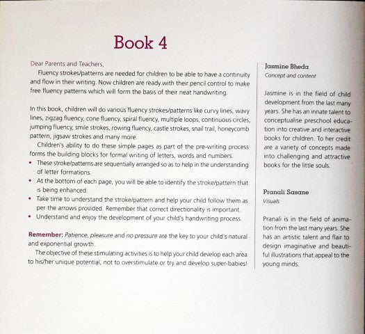 Preschool Writing Fluency Pattern Writing – Books and You