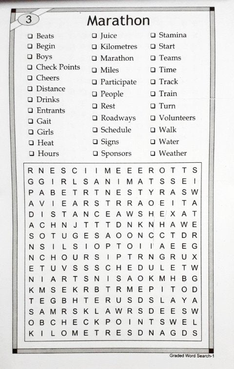 Graded Word Search Puzzle Book 1