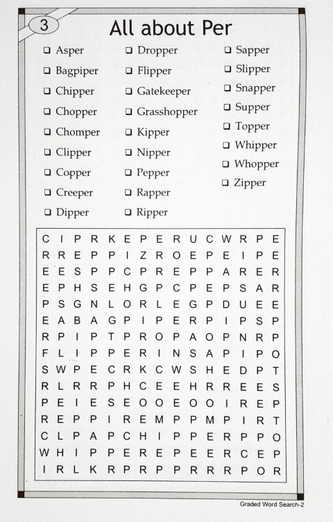 Graded Word Search Puzzle Book 2