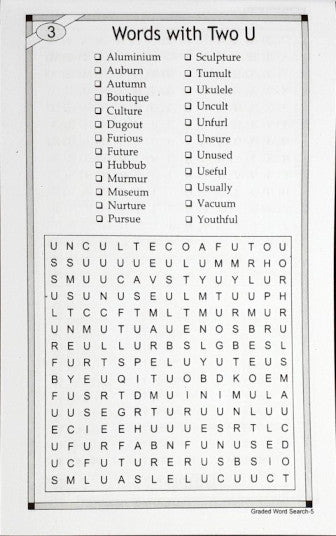 Graded Word Search Puzzle Book 5