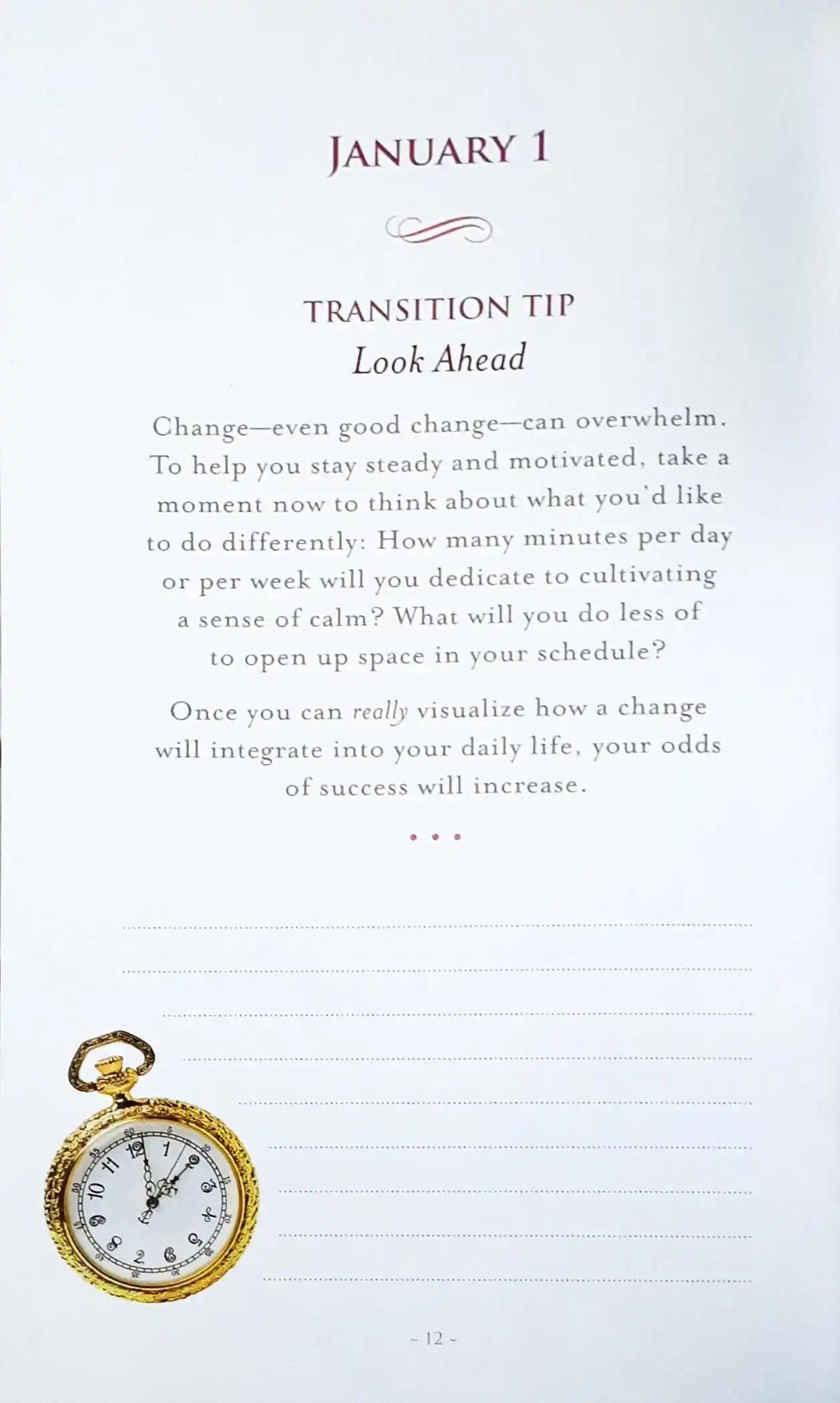 A Year of Daily Calm : A Guided Journal for Creating Tranquility Every Day