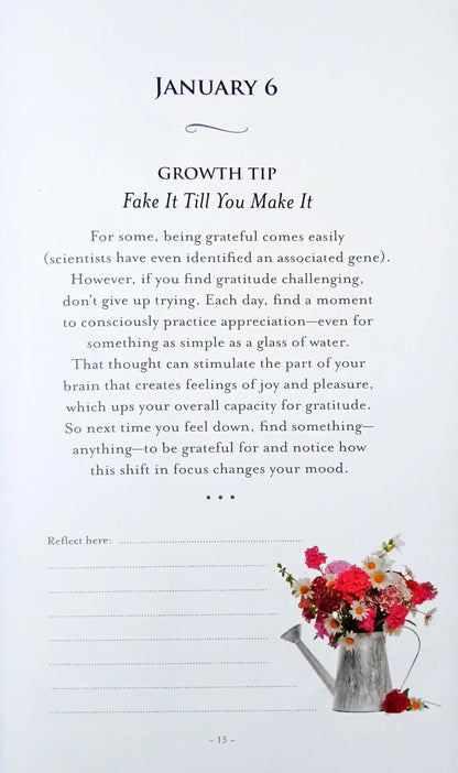 A Year of Daily Gratitude : A Guided Journal for Creating Thankfulness Every Day