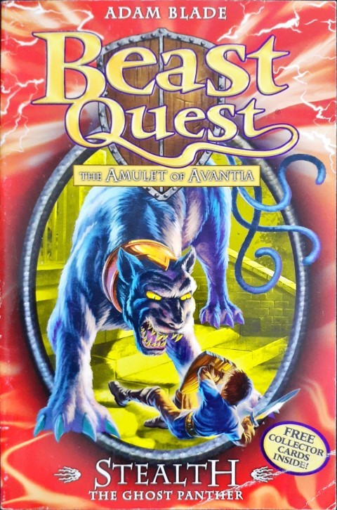 Beast Quest The Amulet of Avantia Stealth The Ghost Panther Beast Quest 24 Collector Cards Inside