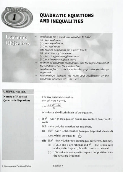 SAP Additional Maths Gym for Secondary 3 & 4