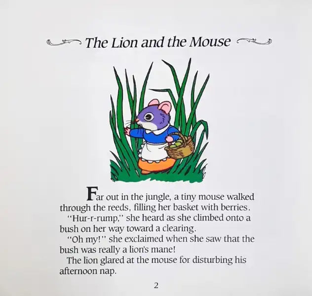 Aesop's Fables 2 in 1 Tales The Lion And The Mouse The Wind And The Sun