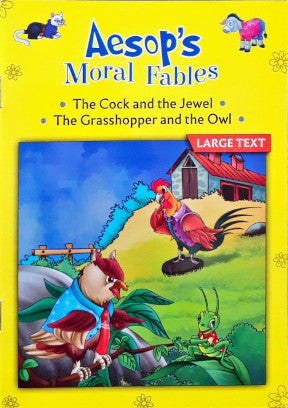 The Cock And The Jewel / The Grasshopper And The Owl - Aesop's Moral Stories