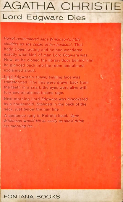 Hercule Poirot #9 : Lord Edgeware Dies (P)