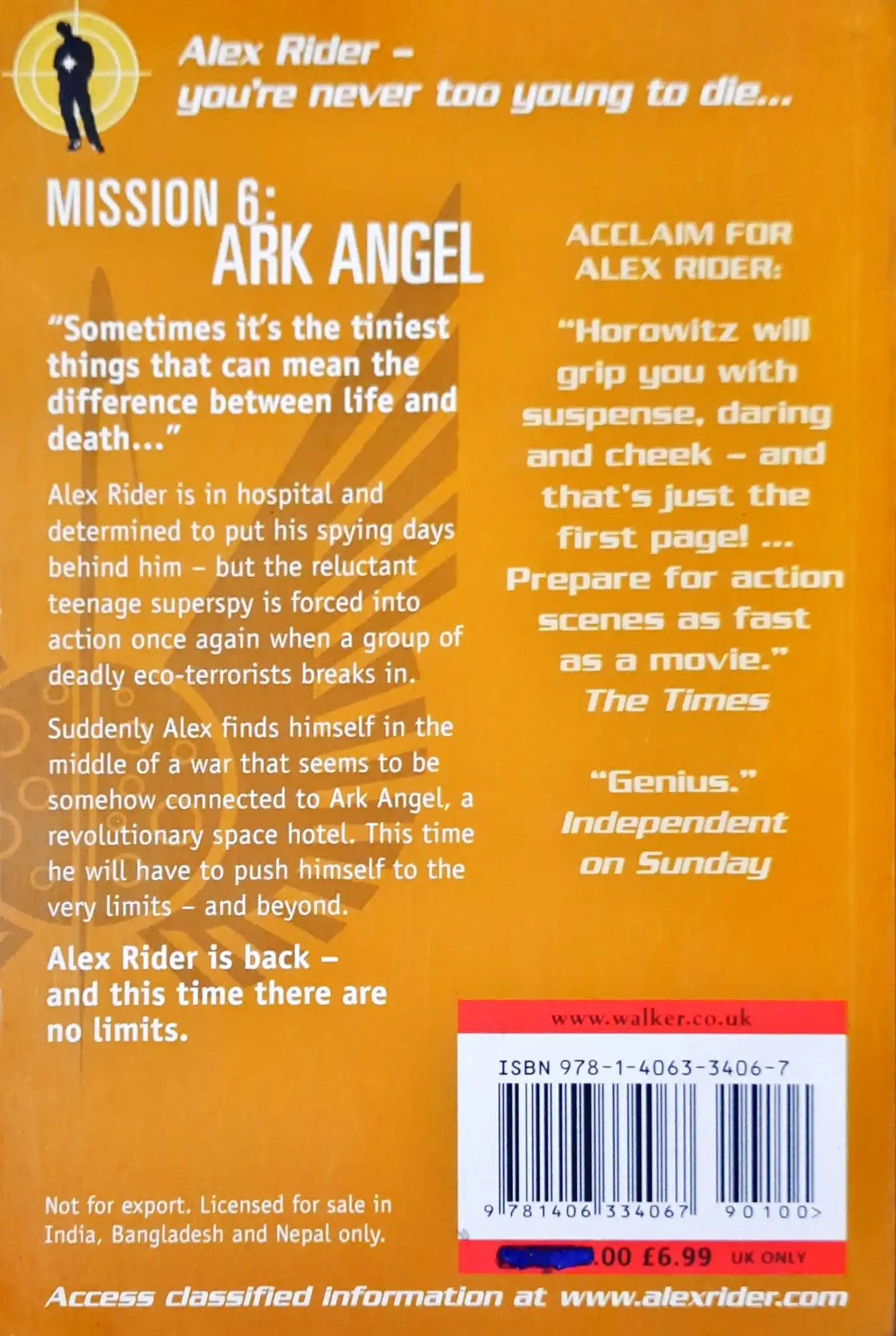 Alex Rider Writing Alex Rider #6 : Ark Angel (P) – Books and You