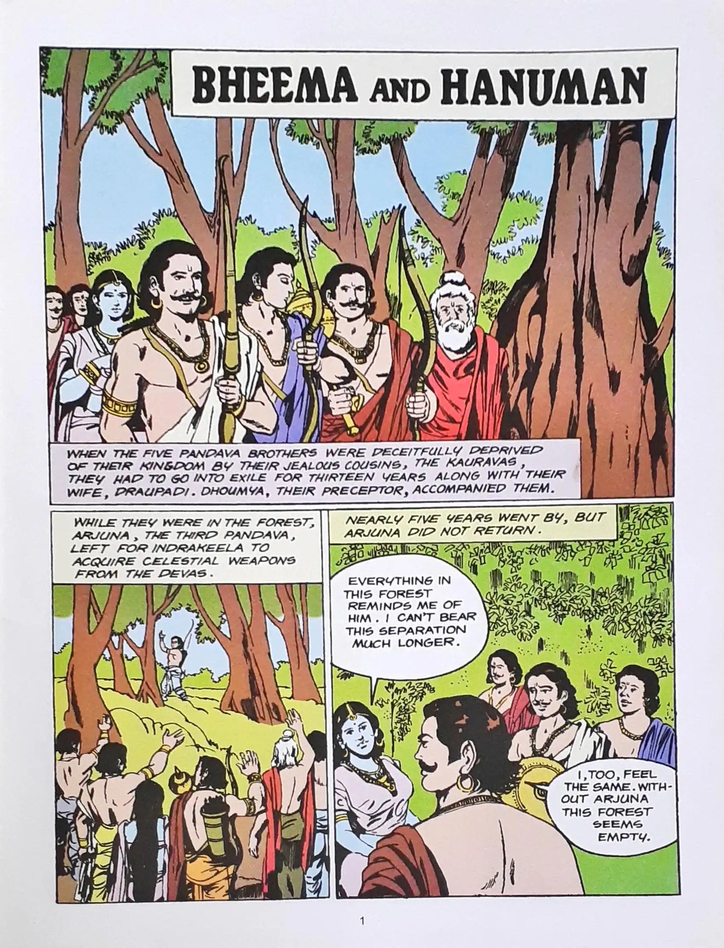 Amar Chitra Katha Vol 527 Bheema And Hanuman (P)