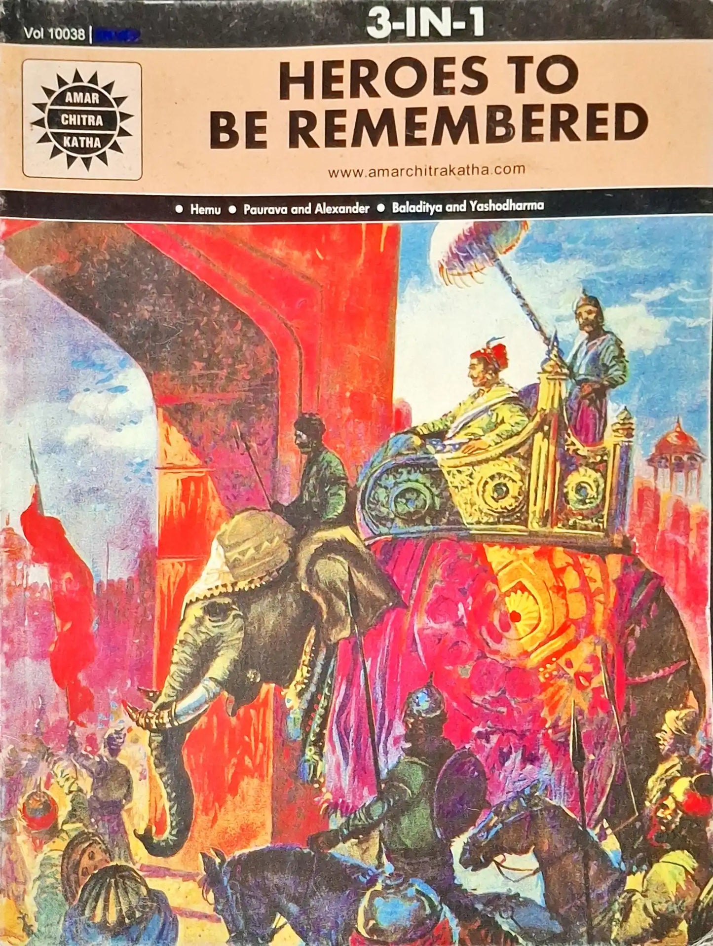 Heroes To Be Remembered 3 in 1 : Amar Chitra Katha Vol. 10038 (P)