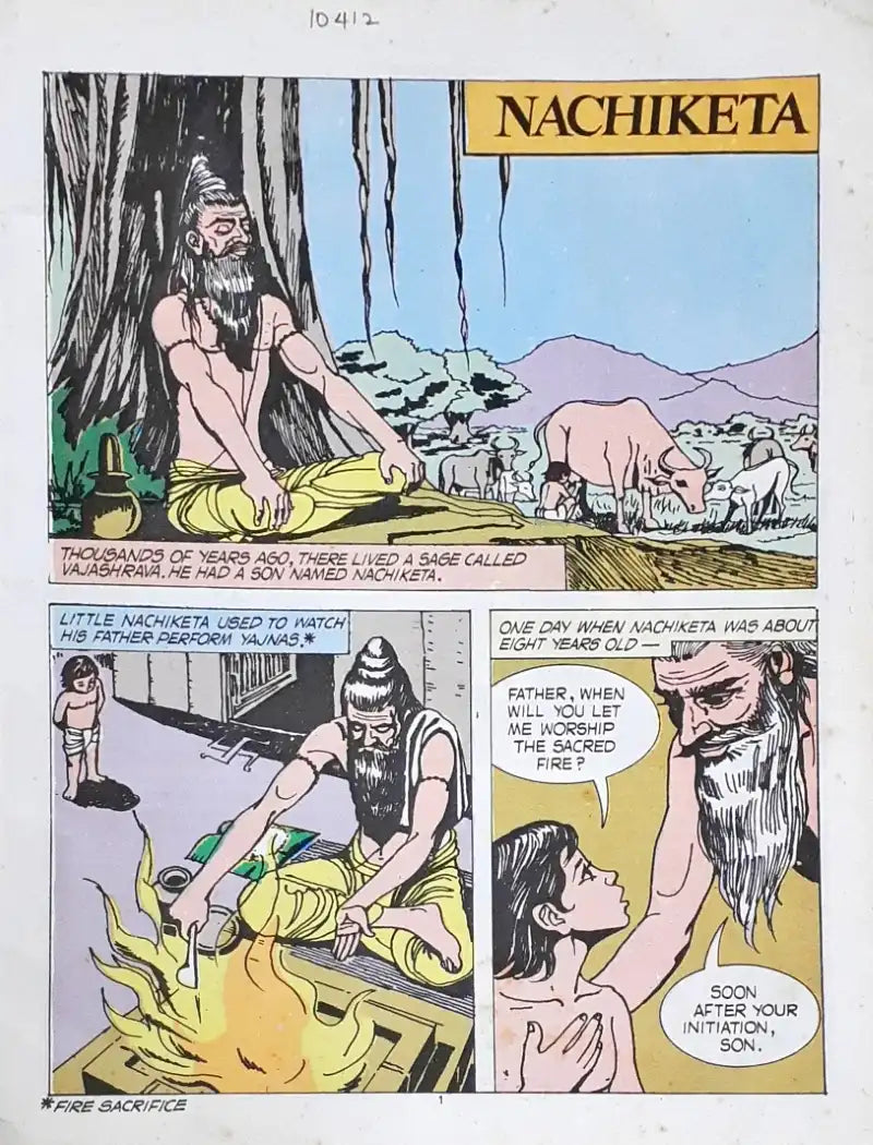 Nachiketa A Collection Of Stories From The Upanishads (Amar Chitra Katha) Vol. 702  (P)