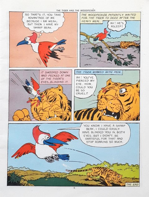 The Tiger And The Woodpecker Amar Chitra Katha Vol. 622 (P)