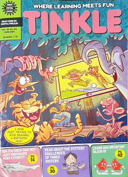 Tinkle Where Learning Meets Fun Monthly Magazine : June 2024 Vol. 44 No. 813