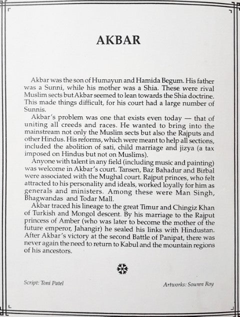 Akbar (Amar Chitra Katha) Vol. 603 (P)