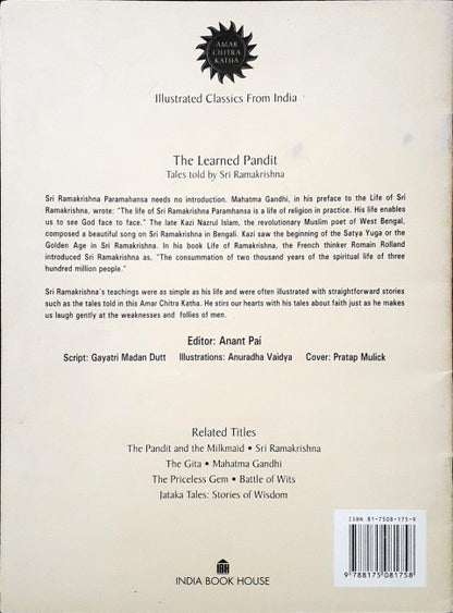 The Learned Pandit Tales Told By Sri Ramkrishna (Amar Chitra Katha) Vol 662 (P)