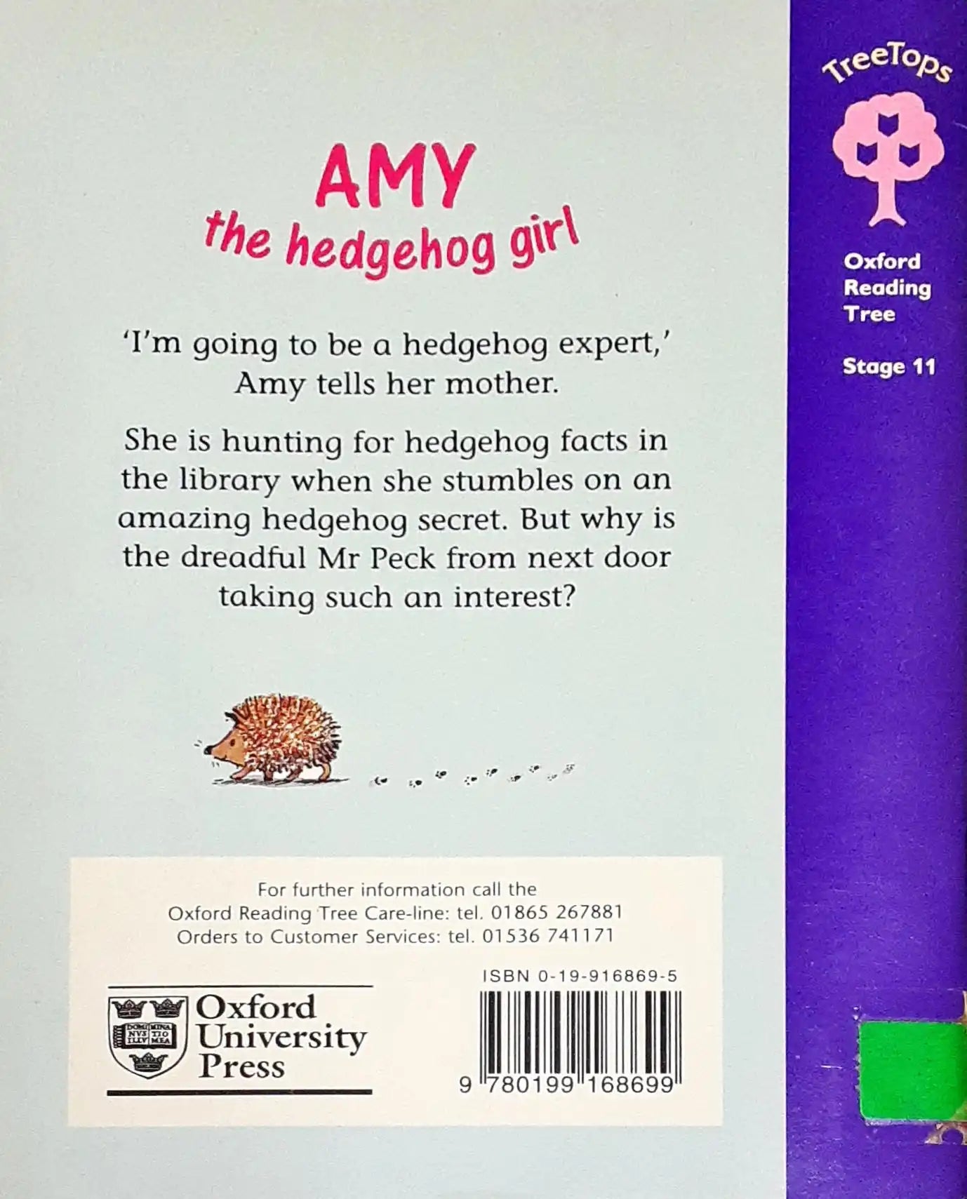 Oxford Reading Tree TreeTops Amy The Hedgehog Girl (P)