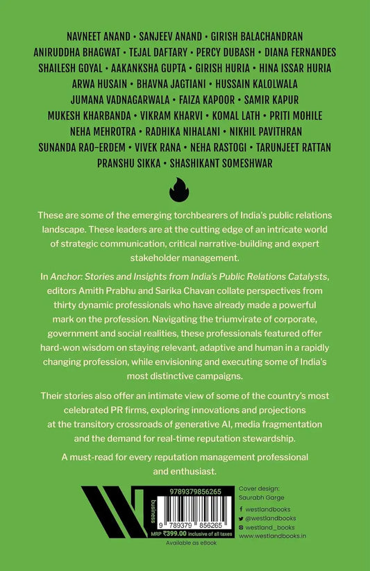Anchor : Stories And Insights From India’s Public Relations Catalysts
