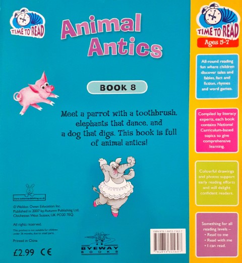 Time To Read Animal Antics Book 8