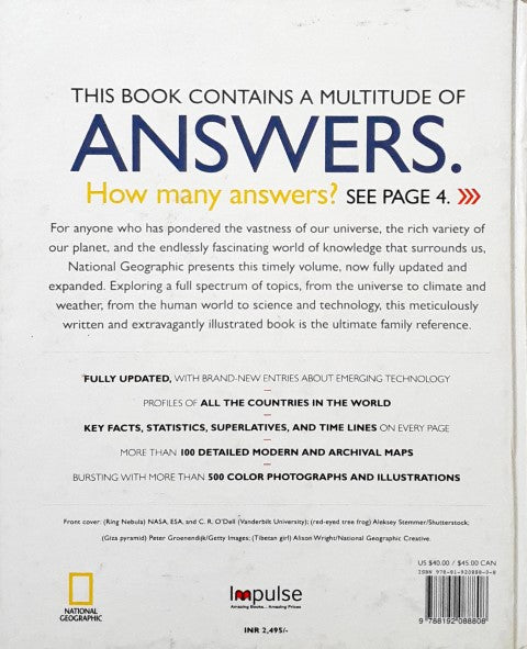 National Geographic Answer Book 10001 Fast Facts About Our World