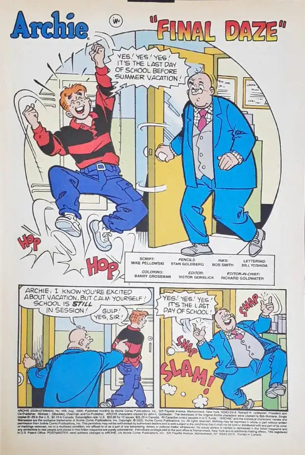 Archie Adams Comic Archie Comics No. 498 – Books and You