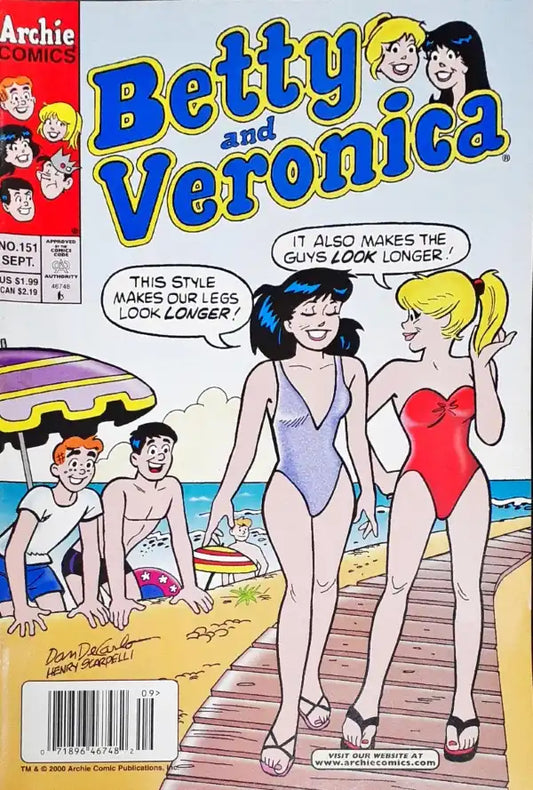 Archie Comics Betty And Veronica No. 151