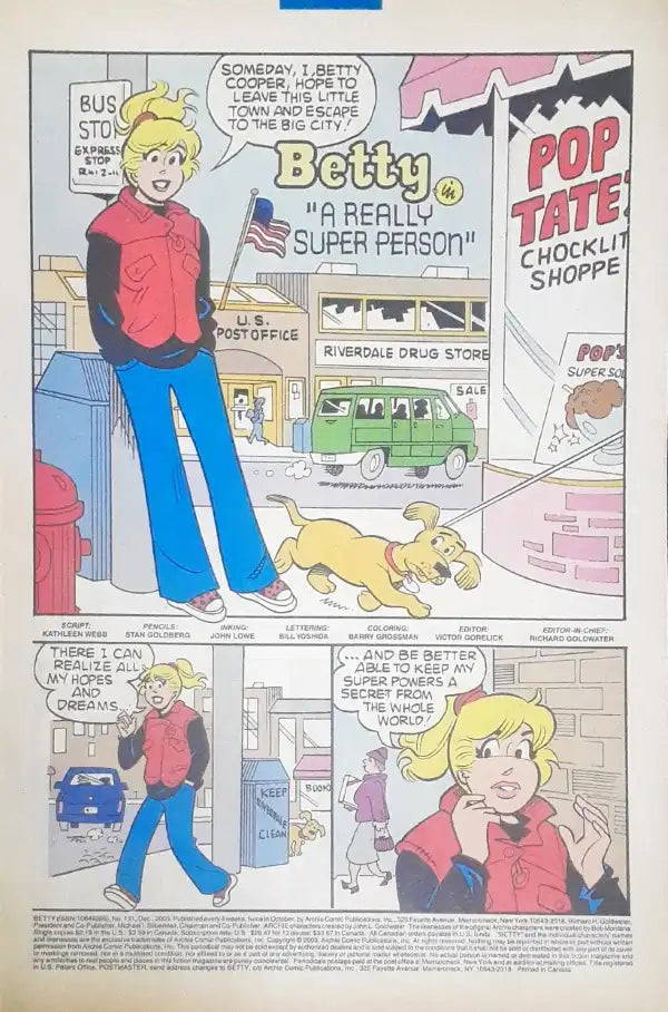 Archie Comics Betty No. 131